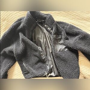 Fabletics Black Sherpa Jacket